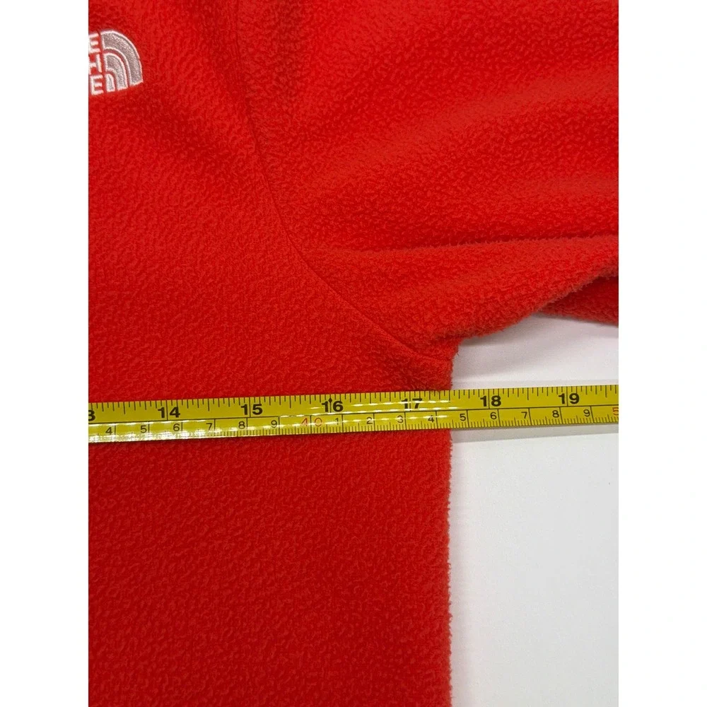 The North Face Kids Red Full Zip Fleece Jacket Mock Neck  Medium 10/12